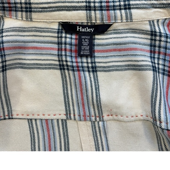 Hatley Plaid Button-Down Comfy Shirt – 100% Viscose Women’s Size Large - Picture 10 of 12